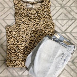 Hollister Leopard Tank Top